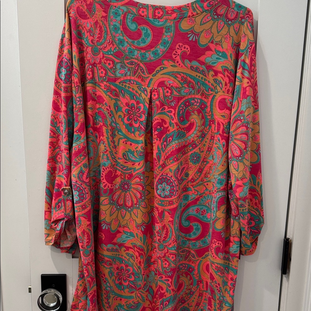 Vibrant Paisley Blouse - Picture 4 of 4